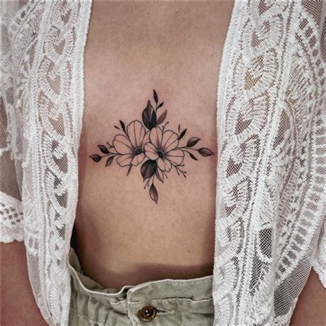 under boob tattoo small|23 sternum tattoos that prove the underboob is underrated